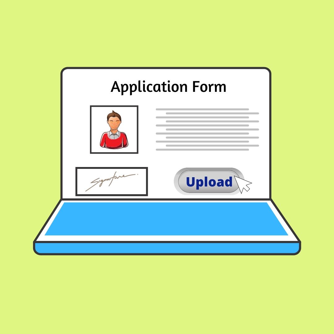 Candidate photo and signature upload during admission process